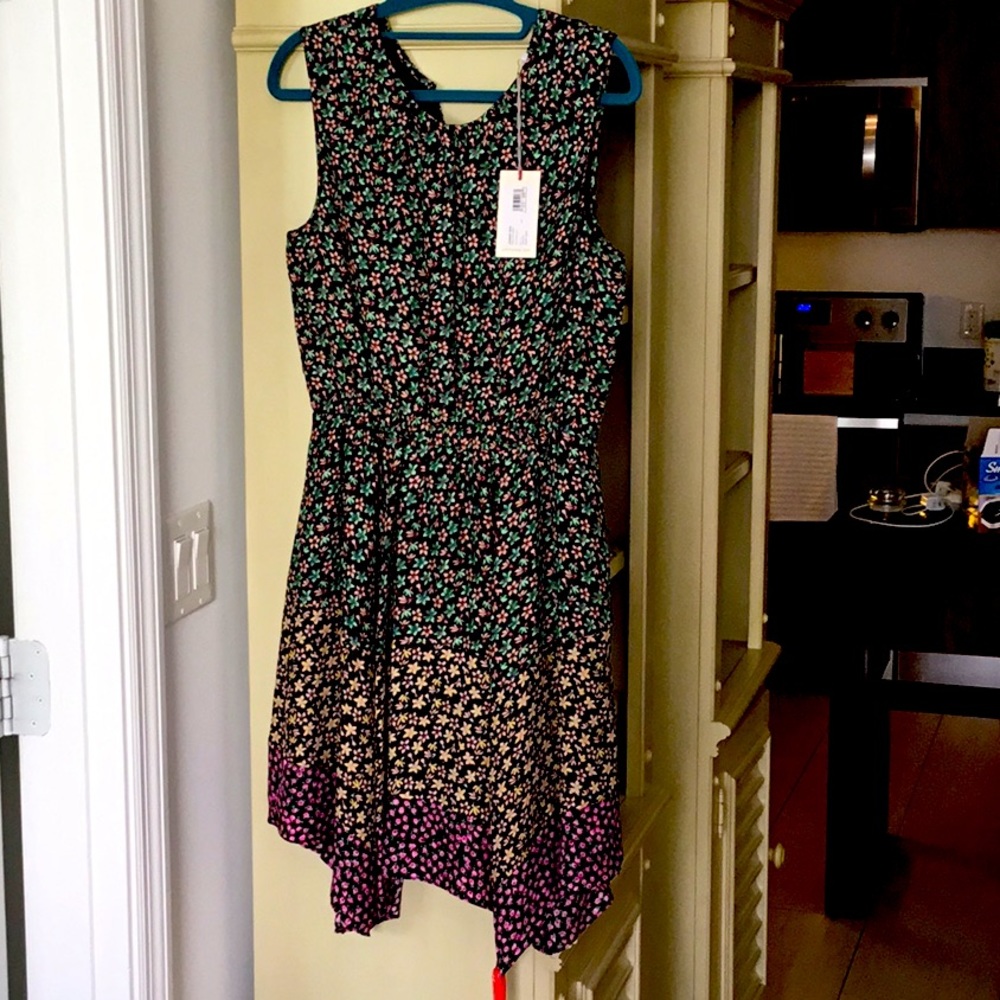 JOHNNY WAS beautiful multicolored silk dress